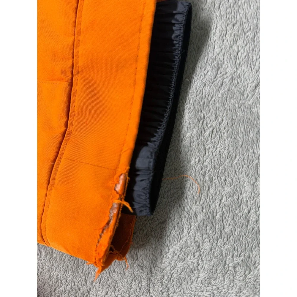 Obermeyer Kids Orange I-Grow Bib Snow Pants Size 7 Adjustable Ski Snowboard Bibs